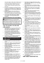 Предварительный просмотр 102 страницы Makita DKP181 Instruction Manual