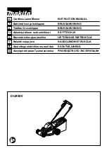 Preview for 1 page of Makita DLM380Z Instruction Manual