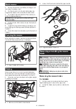 Предварительный просмотр 14 страницы Makita DLM460PG2 Instruction Manual