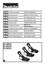 Preview for 1 page of Makita DLM462Z Instruction Manual