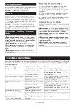 Preview for 17 page of Makita DLM463 Instruction Manual