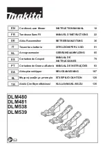 Makita DLM480 Instruction Manual preview