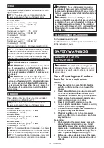 Preview for 10 page of Makita DLM530Z Instruction Manual