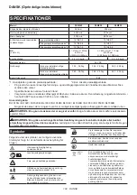 Preview for 102 page of Makita DLM530Z Instruction Manual