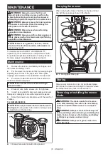 Preview for 16 page of Makita DLM534 Instruction Manual