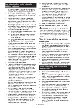 Предварительный просмотр 21 страницы Makita DLS110 Instruction Manual