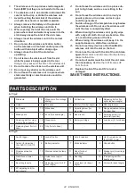 Preview for 22 page of Makita DLS110 Instruction Manual