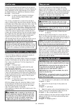 Preview for 25 page of Makita DLS110 Instruction Manual