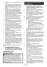 Предварительный просмотр 42 страницы Makita DLS110 Instruction Manual