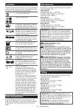 Предварительный просмотр 110 страницы Makita DLS110 Instruction Manual