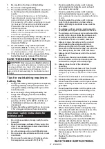 Предварительный просмотр 21 страницы Makita DLS111ZU Instruction Manual