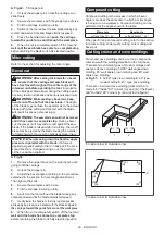 Предварительный просмотр 29 страницы Makita DLS111ZU Instruction Manual