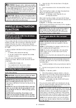 Preview for 32 page of Makita DLS111ZU Instruction Manual