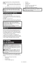 Preview for 36 page of Makita DLS111ZU Instruction Manual