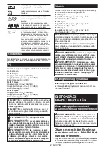 Предварительный просмотр 62 страницы Makita DLS111ZU Instruction Manual