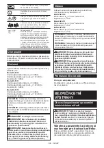 Предварительный просмотр 106 страницы Makita DLS111ZU Instruction Manual