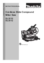 Preview for 1 page of Makita DLS112 Instruction Manual