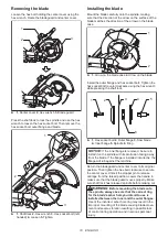 Предварительный просмотр 18 страницы Makita DLS112 Instruction Manual