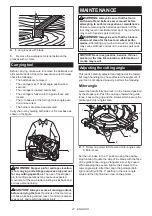 Предварительный просмотр 27 страницы Makita DLS112 Instruction Manual