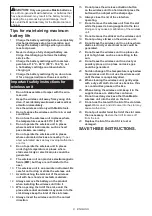 Preview for 8 page of Makita DLS211ZU Instruction Manual