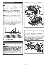 Предварительный просмотр 22 страницы Makita DLS211ZU Instruction Manual