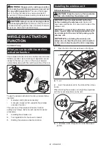 Предварительный просмотр 32 страницы Makita DLS211ZU Instruction Manual