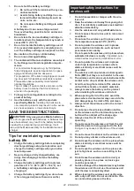 Предварительный просмотр 22 страницы Makita DLS212 Instruction Manual