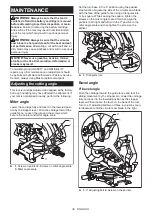 Предварительный просмотр 36 страницы Makita DLS610 Instruction Manual