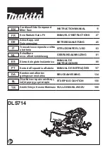 Preview for 1 page of Makita DLS714 Instruction Manual