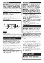 Preview for 22 page of Makita DLS714Z Instruction Manual