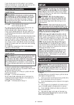 Preview for 47 page of Makita DLS714Z Instruction Manual