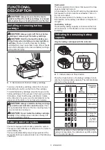 Предварительный просмотр 18 страницы Makita DLX2336T01 Instruction Manual