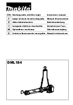 Makita DML184 Instruction Manual preview