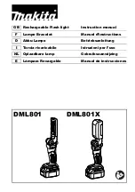 Makita DML801 Instruction Manual preview