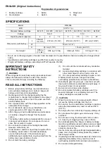 Preview for 3 page of Makita DML802B Instruction Manual