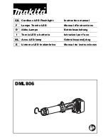 Preview for 1 page of Makita DML806 Instruction Manual