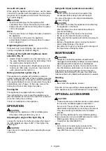 Preview for 8 page of Makita DML809 Instruction Manual