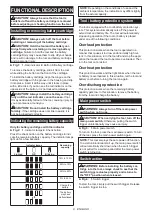 Preview for 8 page of Makita DMP180Z Instruction Manual