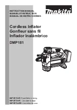 Preview for 1 page of Makita DMP181ZX Instruction Manual