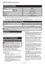 Preview for 2 page of Makita DMP181ZX Instruction Manual