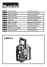 Makita DMR116 Instruction Manual предпросмотр