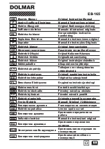 Preview for 1 page of Makita DOLMAR EB-165 Original Instruction Manual