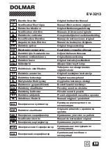 Makita DOLMAR EV-3213 Original Instruction Manual preview