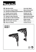 Предварительный просмотр 1 страницы Makita DP2011 Instruction Manual