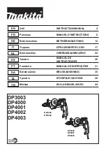 Preview for 1 page of Makita DP3003 Instruction Manual