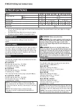 Preview for 4 page of Makita DP3003 Instruction Manual