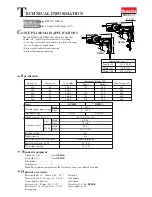 Preview for 1 page of Makita DP4011 Technical Information