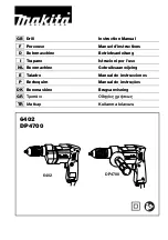 Предварительный просмотр 1 страницы Makita DP4700J Instruction Manual