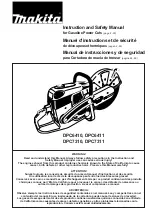 Preview for 1 page of Makita DPC6411 (USA) Instruction And Safety Manual