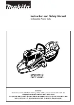 Makita DPC7311HD Instruction And Safety Manual preview